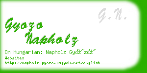 gyozo napholz business card